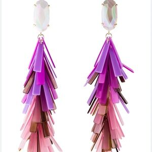 Kendra Scott agate Justyne statement earrings. Super cute! Never wore